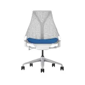 【Herman Miller】Sayl 無扶手款 - 淺灰背藍座｜世代家具｜原廠授權代理商(人體工學椅/辦公椅/主管椅)