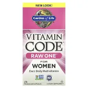 【iHerb】生命花園, Vitamin Code，RAW One，女士專用每日一粒原生態多維生素，75 粒素食膠囊