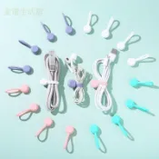 【優選・金選】數據線收納神器磁吸貼紮帶理線器電腦束線帶桌面電線走線固定綁帶  束線帶 束帶 魔鬼氈束帶 束帶收納器