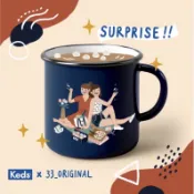 Keds X 33_original 聯名款 插畫 野餐 露營 珐瑯杯 馬克杯 杯子