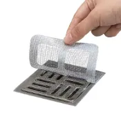 日本創意生活雜貨館 日本SP SAUCE黏貼式排水孔方形10x10公分毛髮濾網(1包20片)