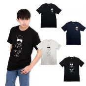 【KARL LAGERFELD 卡爾】KARL 短T 卡爾 拉格斐 LAGERFELD 純棉 老佛爺 圓領 T恤(8488)