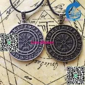 【愛購】【可開發票】【售後保障】Viking 北歐符號維京人維克維爾符文圈護符吊墜項鏈大維京指南針
