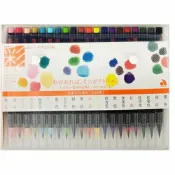 筆殿 AKASHIYA新品介紹(彩)日本彩繪毛筆(20支入)
