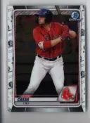 2020 Bowman Draft Chrome BD-83 Triston Casas Boston Red Sox 