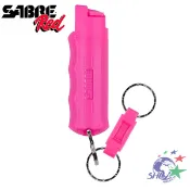 SABRE 沙豹 專業防身噴霧器 粉紅戰士Pink 快拆鑰匙圈水柱 / HC-NBCF-02 【詮國】