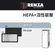 適用 3M FA-E180 倍淨呼吸空氣清淨機 U300-ORF U300-F HEPA+活性碳 濾網 濾芯 濾心