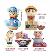 臺灣出貨💥正品KFC肯德基蠟筆小新水槍玩具小新小白阿呆左衛門手辦擺件禮物