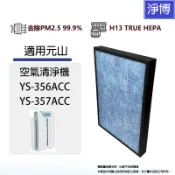 適用元山家電/華菱家電YS-356ACC YS-357ACC空氣清淨機除臭活性碳HEPA濾網芯AC356G400004A