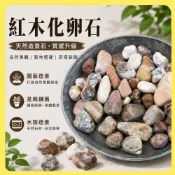 【欣盛園藝資材行】紅木化卵石 1kg 紅木化石 天然造景石 紅褐色鵝卵石 庭園造景 魚缸造景 龜缸 寵物石頭