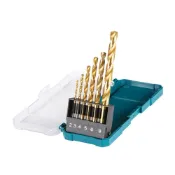 (店+)【MAKITA 牧田】D-72833 金屬直柄鑽頭組 金屬鑽頭 6支組 HSS-TiN 圓柄麻花鑽 鑽尾 配件 含錫 中崙五金