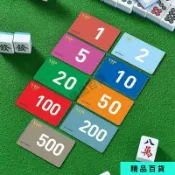 麻將館專用雙面防僞防水磨砂卡加厚耐磨高檔可定製打牌籌碼卡片