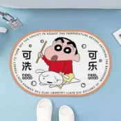 全球選品1館 生活百貨 蠟筆小新卡通矽藻泥軟地墊浴室衛生間廁所吸水墊門口速乾腳墊門墊