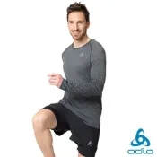 瑞士 ODLO 官方旗艦 男 SEAMLESS長袖T-SHIRT 灰麻花