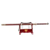 【公司品質驗證  免運】龍泉市dao劍冷兵器收藏品彈簧鋼鍛打銅裝硬劍龍泉劍雙手劍未開刃
