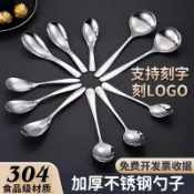✨ 星選館✨滿99出貨 304不鏽鋼湯勺食品級特厚平底勺子伯爵勺商用長柄螺螄粉勺子調羹
