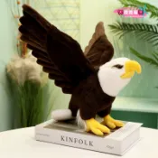 🎀晚晚喵🎀仿真白頭老鷹毛絨玩具 家居客廳辦公室大鵬毛絨玩具公仔娃娃玩偶包包掛件抱枕靠枕送女兒閨蜜禮物禮品陪睡柔軟舒適
