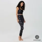 easyoga V字塑身高腰設計手繪印花貼腿瑜珈褲 (塗鴉)