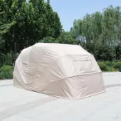 半自動 移動折疊伸縮 車庫 防曬阻燃 汽車停車棚 加厚加棉 保暖車罩 戶外