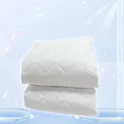 【charming】雙人加大6尺_100%精梳棉柔PU防水保潔墊_平單式(台灣精製_精梳純棉PU專利防水保潔墊)