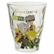 X射線 精緻禮品 Marvel 復仇者聯盟 雷神索爾Thor+洛基Loki玻璃杯50ml，水杯/玻璃杯/酒杯/玻璃瓶/玻璃杯組/玻璃花茶壺，X射線【C250203】