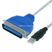 445528^W144-1130 1284並口線轉USB打印機線36針式數據線25M老式打印機連接線