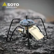 達益購 日本SOTO 迷你穩壓黑蜘蛛爐(黃銅版) ST-340BR 附點火槓桿 大火口3.3kW 露營瓦斯爐 ST-310休閒爐進化版 卡式瓦斯迷你爐