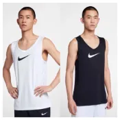 (店+)【NIKE 耐吉】NIKE Dri-FIT 男裝 背心 籃球 乾爽 網眼 輕巧 大LOGO 白 BV9388-100 BV9388-010