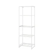 【IKEA 宜家家居】JOSTEIN 層架組，室內/戶外用/網狀 白色，61x40x180 公分