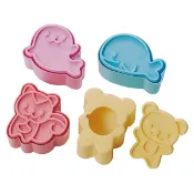 asdfkitty可愛家精品店 asdfkitty*日本製 TORUNE 鯨魚 海豹 松鼠 小熊 吐司壓模型-也可壓餅乾.火腿.起司-正版商品
