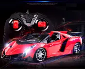 Lamborghini 敞篷遙控車 1:16 遙控漂移電動玩具 仿真跑車模型 配LED頭燈 橡膠輪胎 空氣力學設計