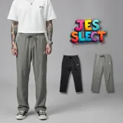 (店+)【JES】YINGAO 美式 科技棉 防水 防風 防污 涼感長褲 機能 拉鍊口袋 彈性 鬆緊 休閒 直筒 修身 長褲