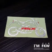 反光屋FKW  MSX 檔車 HONDA 車型貼 機車車型反光貼紙 MSX車貼 專屬設計款 高亮度防水耐曬 車身裝飾
