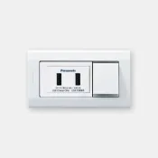(店+)【Panasonic 國際牌】星光系列 埋入式USB快充充電插座 開關組合WTDF107216W（含蓋版) 高雄永興照明