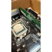 二手有原廠盒主機板+CPU/Gigabyte H110-D3+Intel Pentium G4600/組裝/收藏
