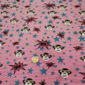 【新皇品】粉色線條紋猴/防潑水肯尼布