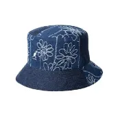 【KANGOL】DENIM MASHUP 漁夫帽(深牛仔藍)