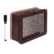 (店+)【D+ 滴家】木質存錢筒 存錢計畫箱 雙投幣口 儲蓄計畫盒 存錢罐 1萬挑戰 DIY組裝 木製存錢箱 理財好幫手 居家擺飾