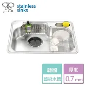 晶廚廚具生活館 【傑泰牌】-JT-KS750-ENZIK韓國藝術水槽(左大、右大)(啞光)-本商品不含安裝