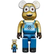 Medicom Minions Dave Chrome Ver. Be@rbrick 100% 400% 電鍍小小兵