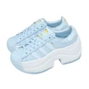 adidas 愛迪達 休閒鞋 Superstar Bold 女鞋 藍 白 厚底 增高 貝殼鞋 KI3553