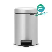 易生活ELiving BRABANTIA PEDAL BIN NEWICON 金屬灰 時尚腳踏式垃圾桶 3L #113260