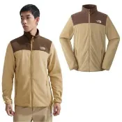 【The North Face】男 輕量保暖刷毛立領外套.休閒夾克/柔軟抓絨(8AYK-8HO 石褐棕)