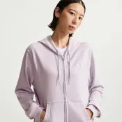 【NIKE 耐吉】AS W NK STDO FLC LW STD FZ HDY 女 連帽外套 長袖 粉紫色 穿搭 IM8115-583