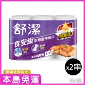箱購免運⬊【Kleenex舒潔】食安級耐用廚房紙巾 大小隨意撕108張x6捲x2串