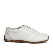 【Clarks】女鞋 蘋果鞋-Craft Waf Ace真皮輕量薄底內增高休閒鞋 薄底鞋(白色)(CLF28801C)
