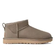 【UGG】雪靴 女鞋 靴子 女靴 真皮 Classic Ultra Mini鵝卵石 UG1116109CBBLG