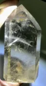 ＊天然水晶柱＊1990年代舊物 金髮晶 黃水晶柱15