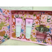 ❤️愛妮❤️Versace 凡賽斯 香戀水晶 女性淡香水 禮盒 (淡香水90ml+乳液+香浴凝露+5ml小香) ★