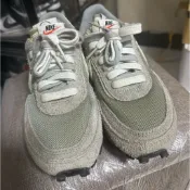 二手Nike × sacai × Fragment 三方聯名 LDWaffle 灰白配色